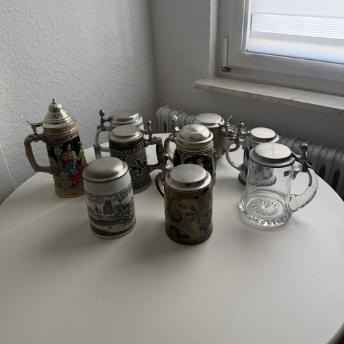 Dekorative bierkrug sammlung - dekorative, bierkrug-sammlung