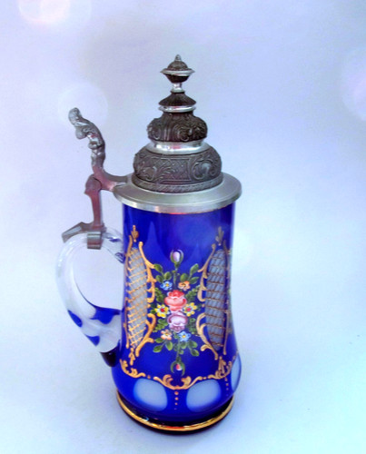 Sammler krug mit - sammler-krug, zinndeckel