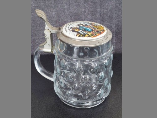 Glaskrug mit zinndeckel - glaskrug, 0,5l