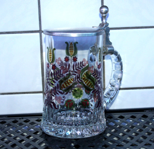 Alter bierkrug glaskrug mit - alter,