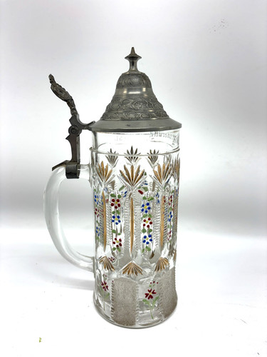 Alter bierkrug glaskrug mit - alter,