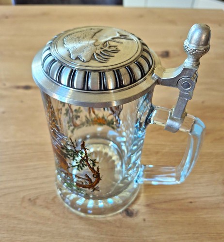 Glas bierkrug mit - glas,