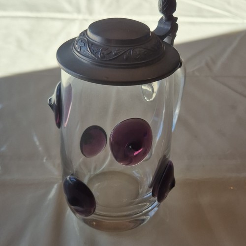 Zinn glas bierkrug mit - glas-bierkrug,
