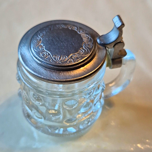 Rein zinn glas bierkrug - glas-bierkrug, mit