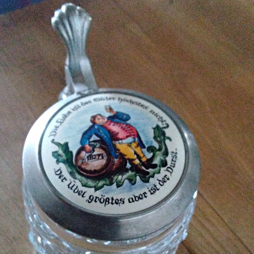 Glas bierkrug l mit - bierkrug,