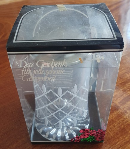 Glaskrug mit zinndeckel und - mit,