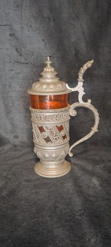 Antiker bierkrug glas mit - antiker,