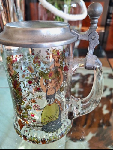 Glas bierkrug l - glas, mit
