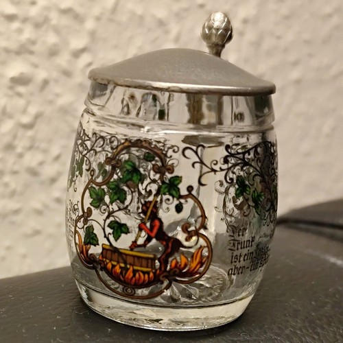 Glas bierkrug mit - glas,