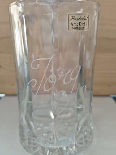 Glaskrug mit gravur jörg - mit, 'jörg'