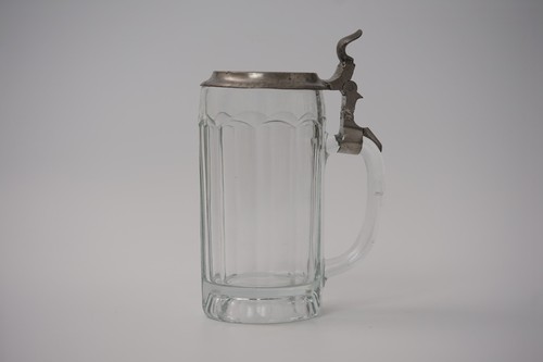 Bierkrug zinndeckel glas - (iii),