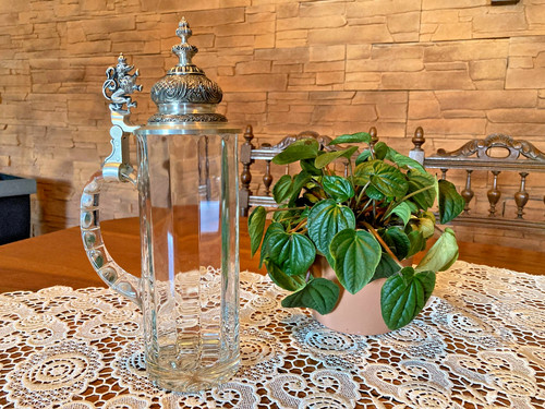 Bierkrug glaskrug mit - glaskrug,