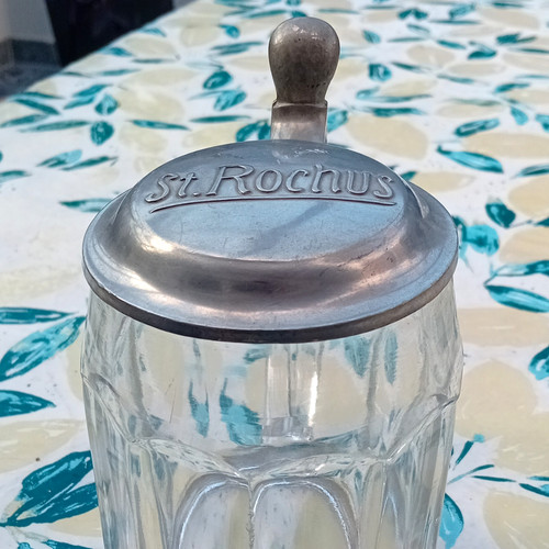 Rochus glas bierkrug mit - glas-bierkrug,