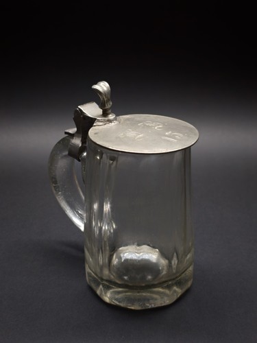 Antiker bierkrug glas - antiker,