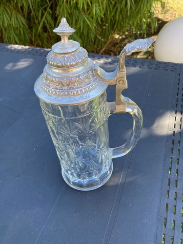 Antiker glasbierkrug 1900 - antiker,