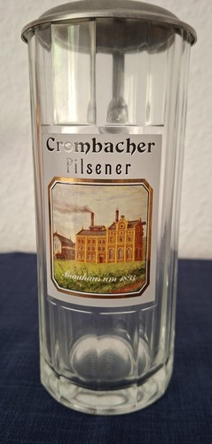 Krombacher pilsener glaskrug - krombacher,