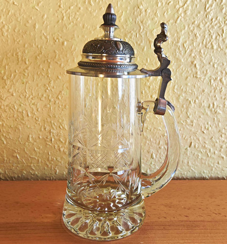 Kristall glas bierkrug mit - kristall,