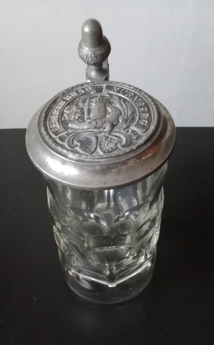 Alter bier glaskrug - glaskrug, mit