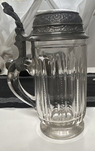 Glas bierkrug mit - glas-bierkrug,