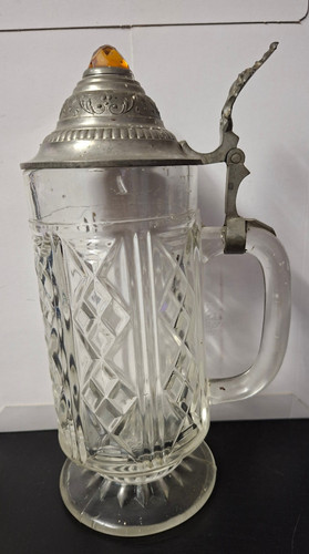 Vintage glaskrug mit - vintage,
