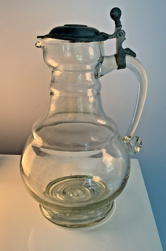 Vintage glas krug karaffe mit - vintage,