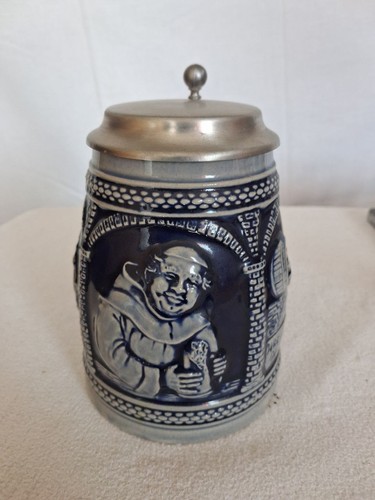 Bierkrug mit zinndeckel und - zinndeckel,