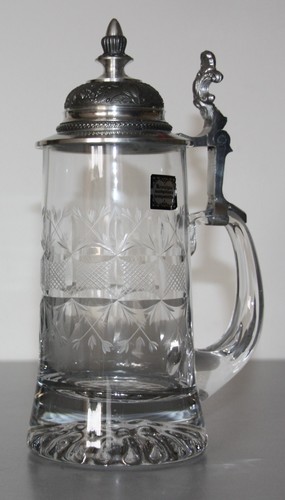 Blei kristallglas bierkrug - -,