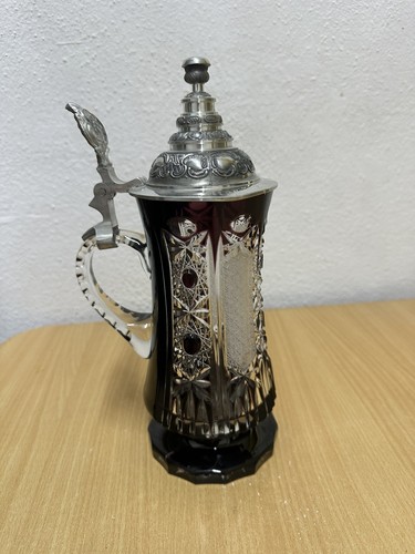 Bleikristallglas bierkrug - -,